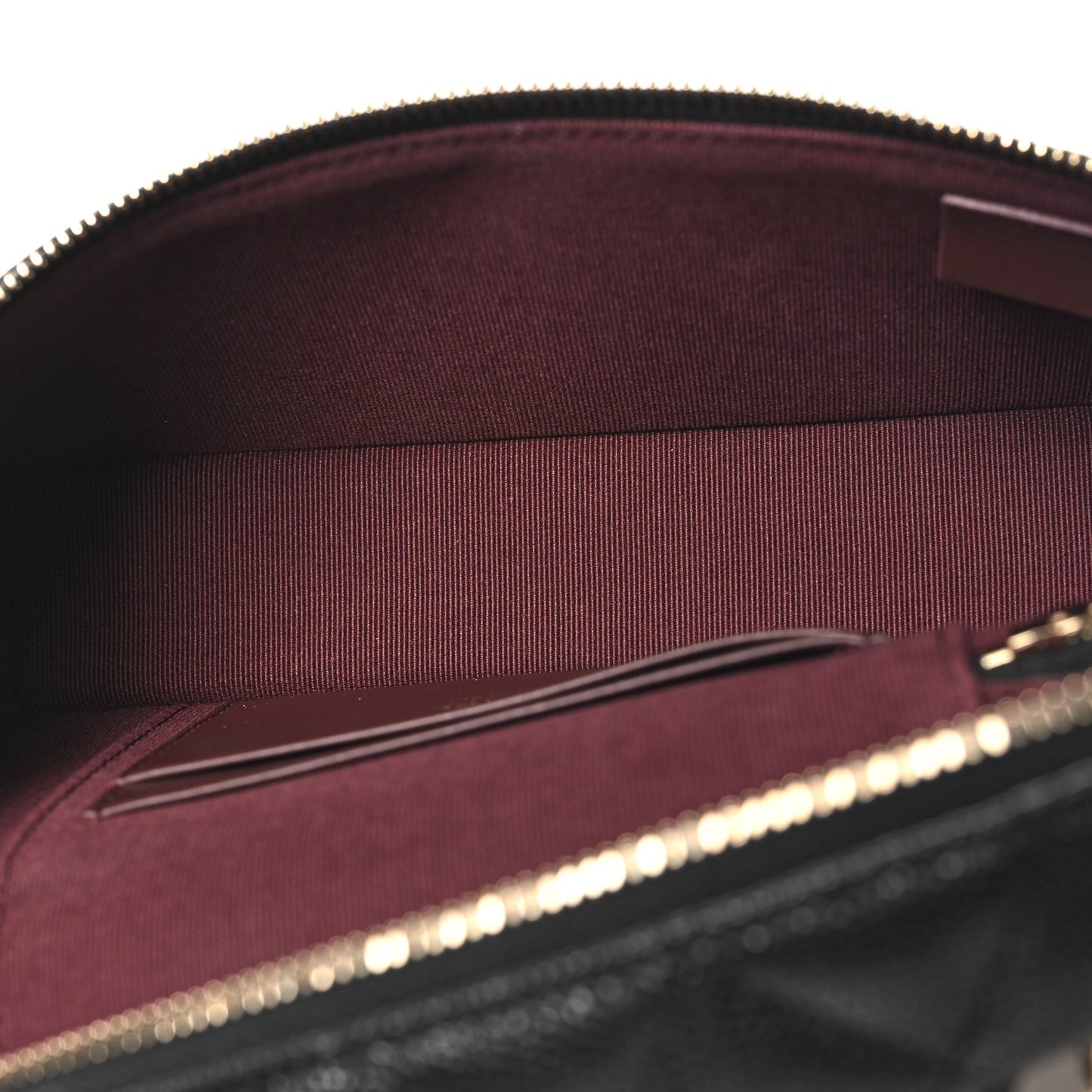 Caviar Quilted Top Handle Slim Vanity With Chain Black