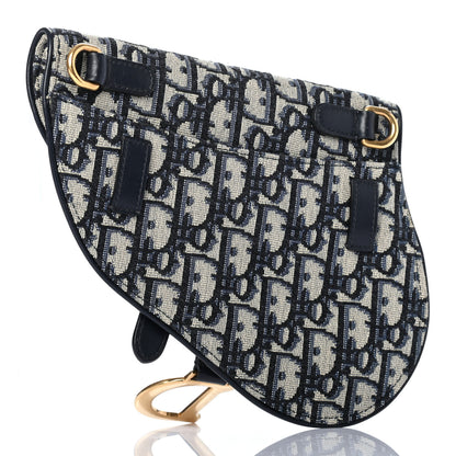 Christian Dior Oblique Saddle Belt Bag Blue 3 of 8