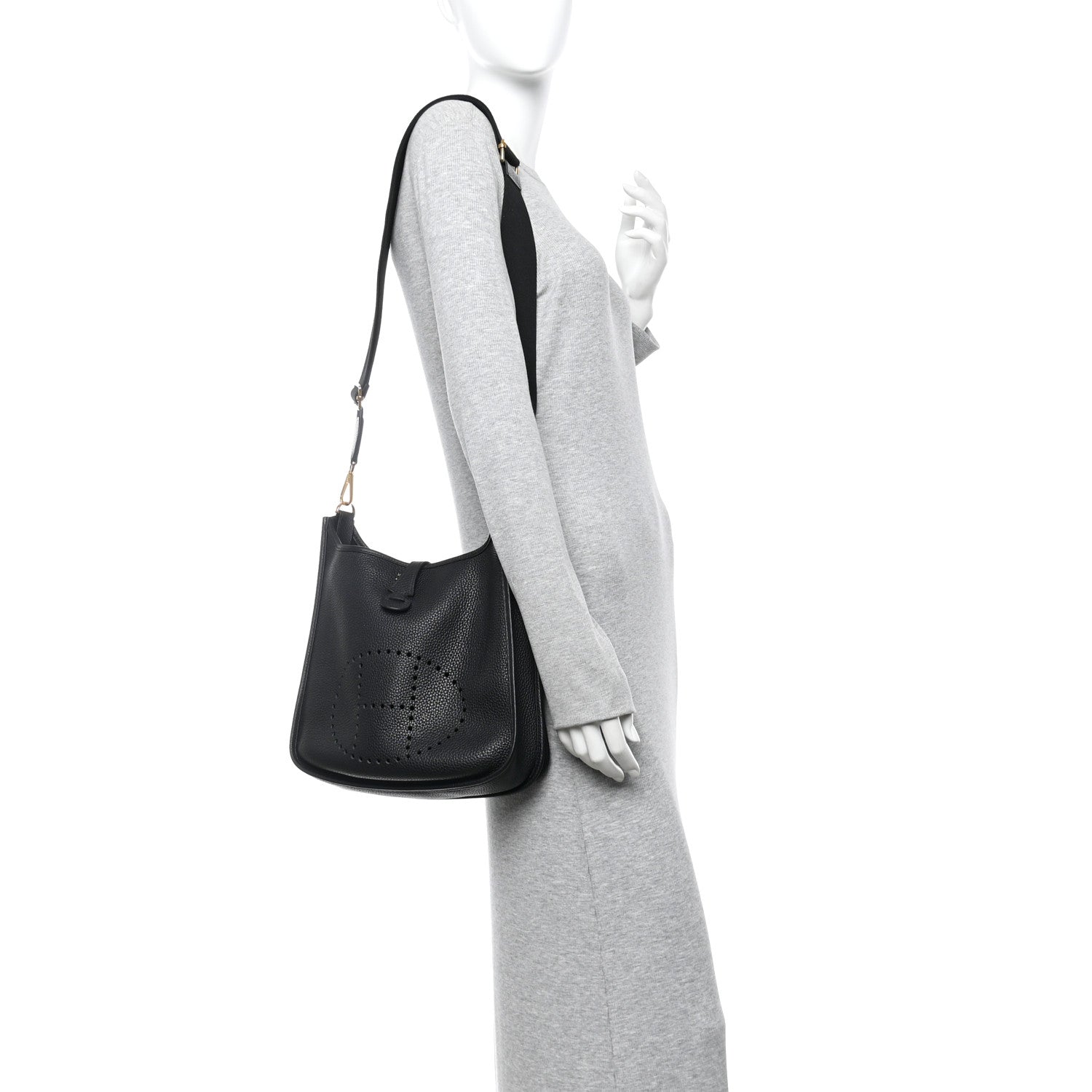 Hermes Taurillon Clemence Evelyne III PM Black 2 of 13