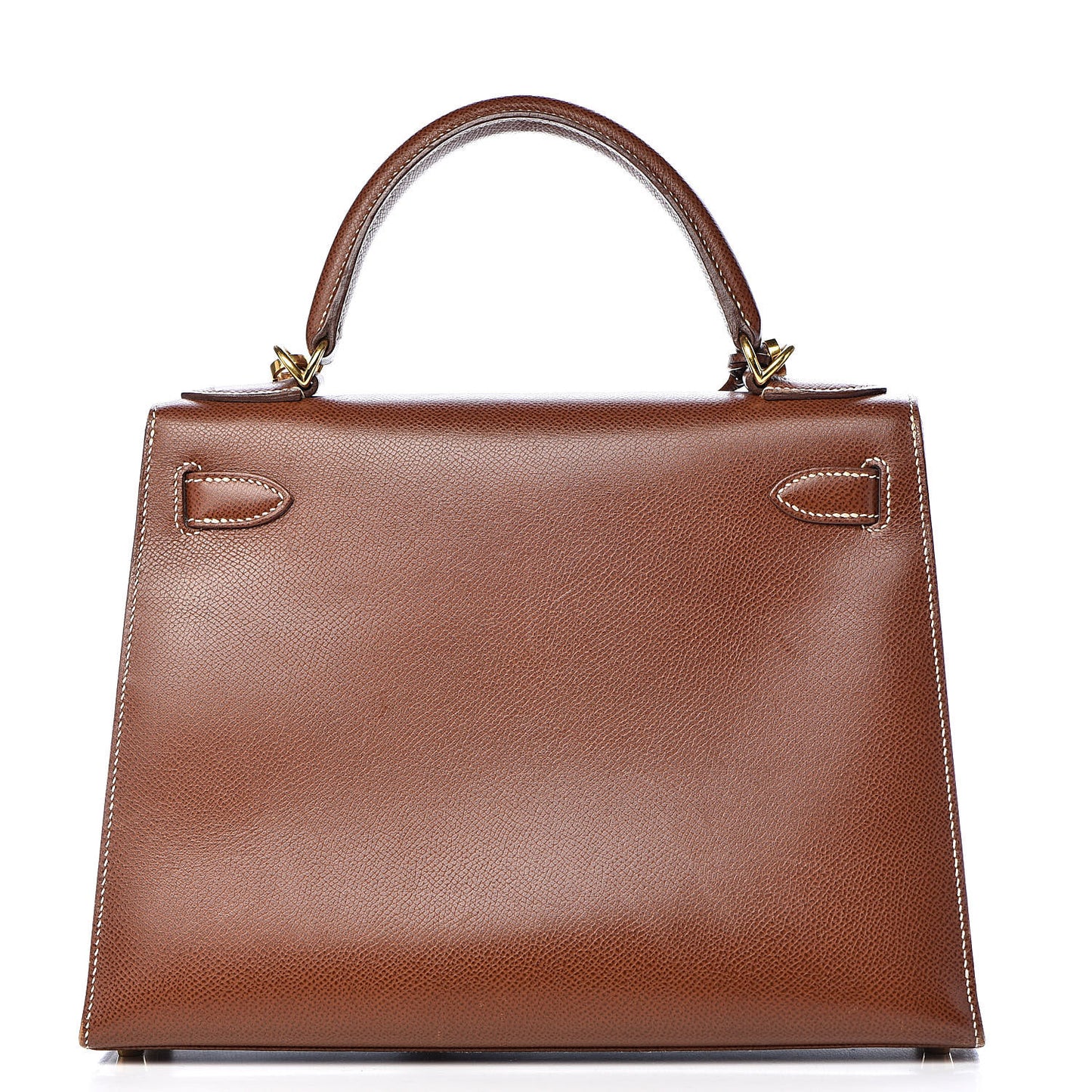 Veau Grain Lisse Kelly Sellier 28 Noisette