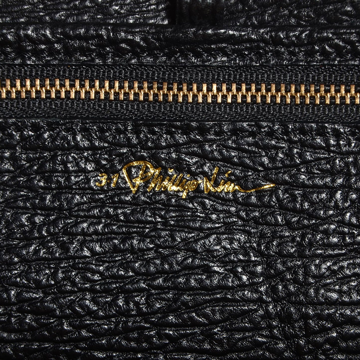 3.1 Leather Large Pashli Satchel Black