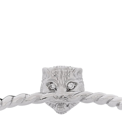 Gucci 18K White Gold Diamond .40ct Le Marche Des Merveilles Feline Ring 53 6.25 4 of 5