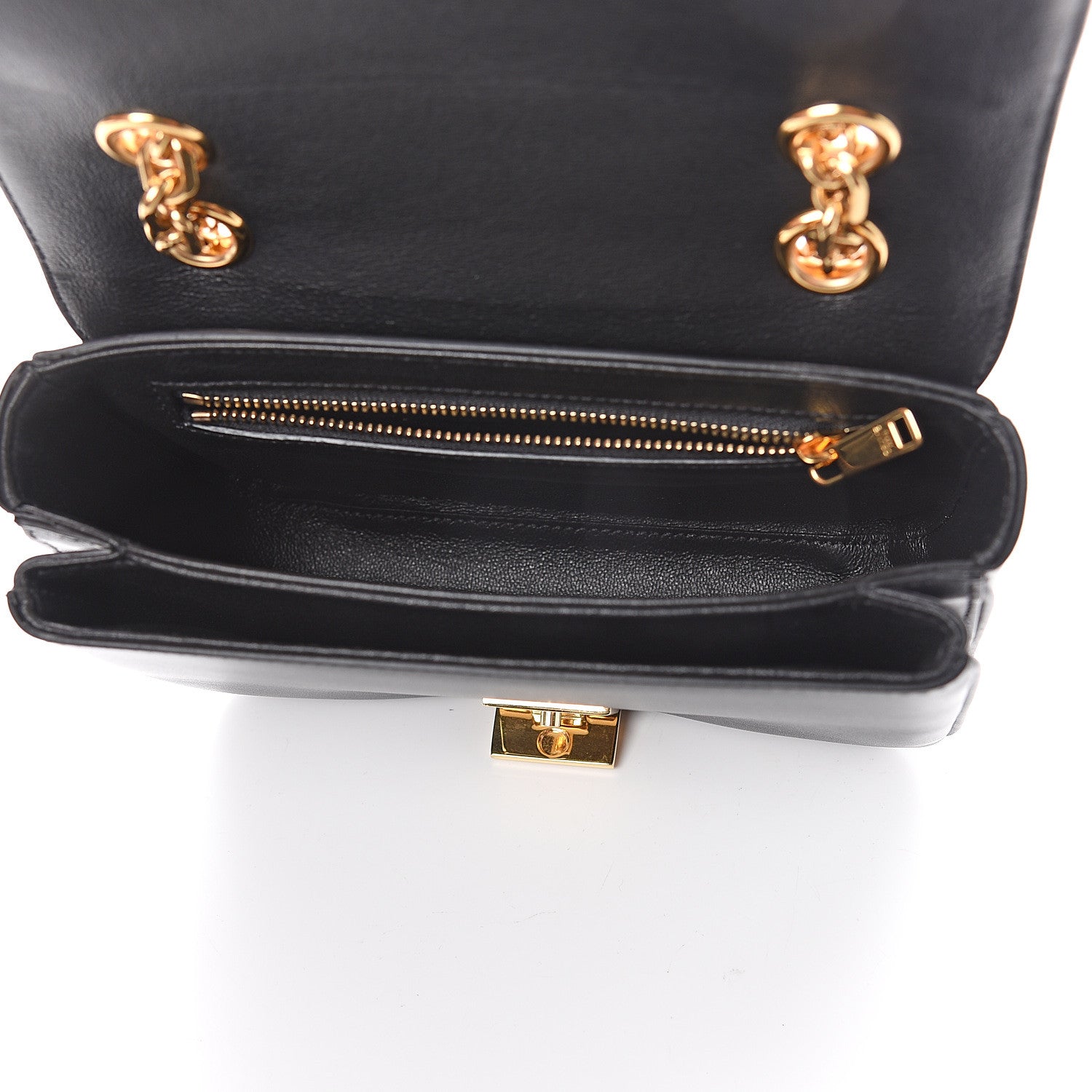 Celine Shiny Calfskin Small C Bag Black 4 of 7