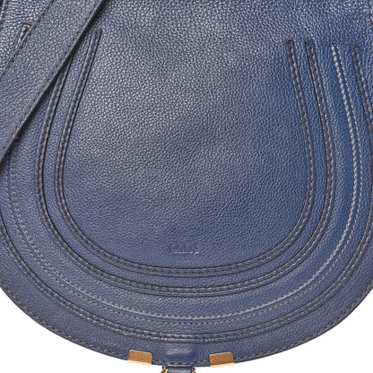 Chloe Calfskin Medium Marcie Round Crossbody Bag Royal Navy 10 of 15