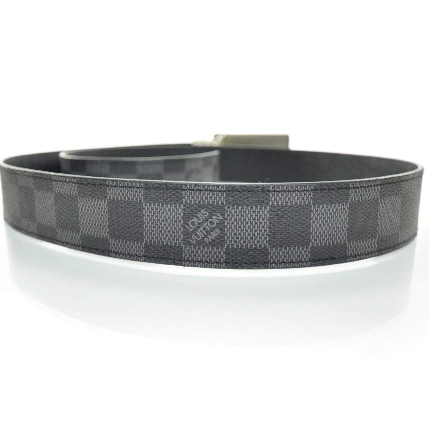 Damier Graphite Inventeur Reversible Belt 100 40