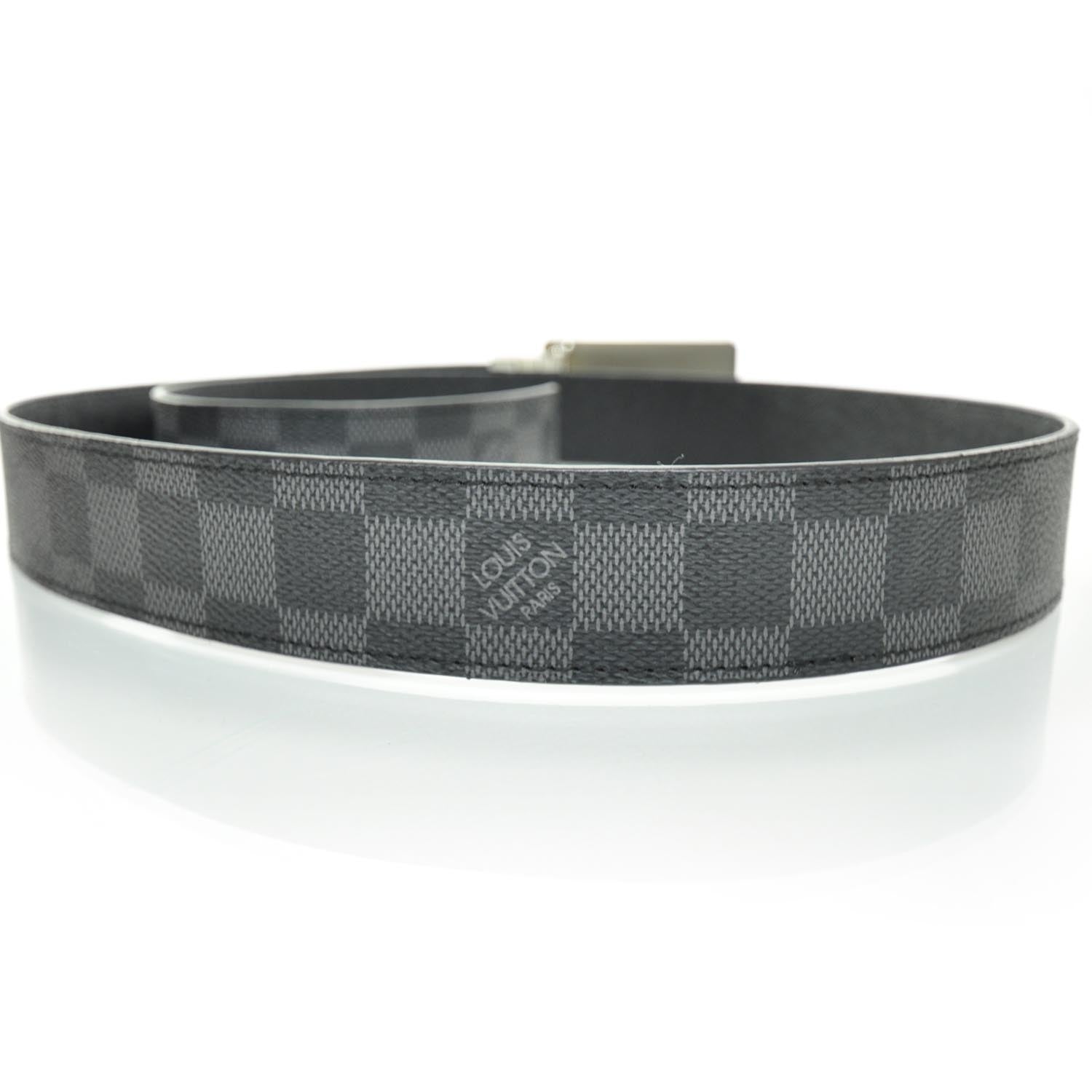 Louis Vuitton Damier Graphite Inventeur Reversible Belt 100 40 4 of 7