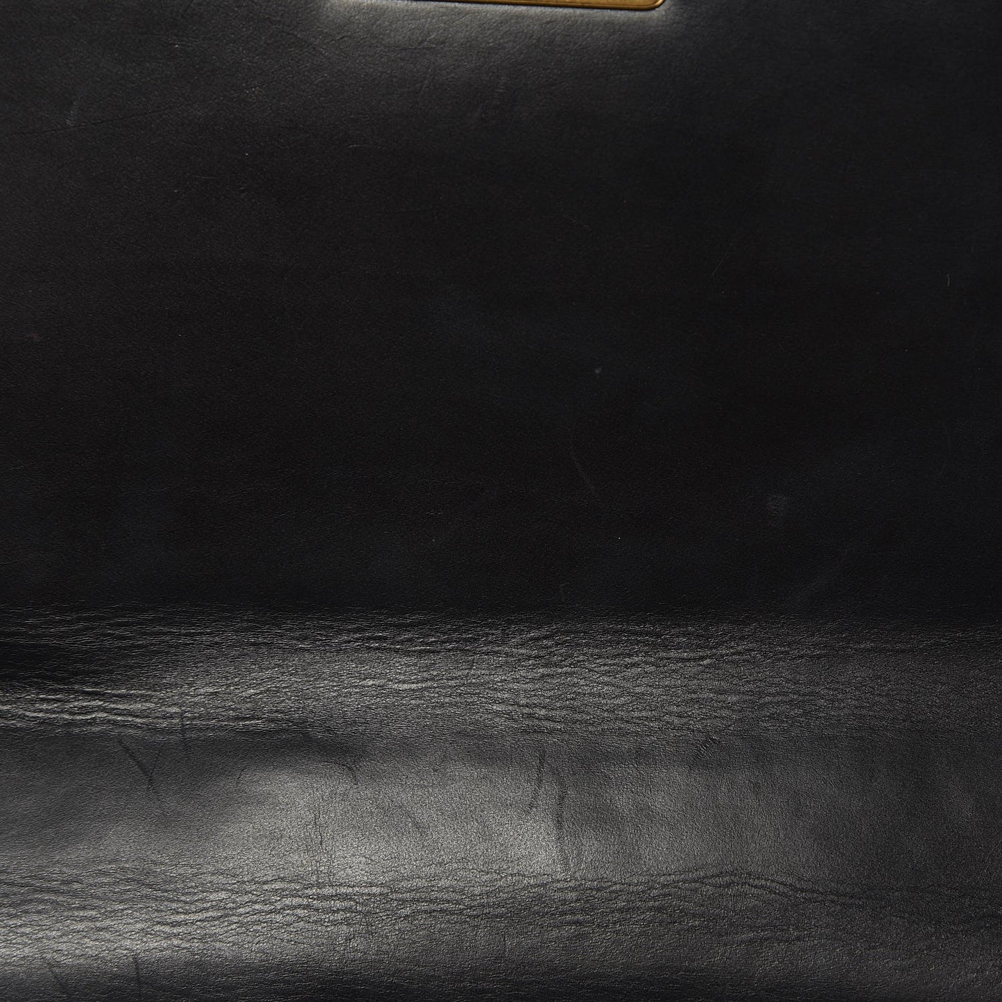 Glazed Calfskin Medium Boy Flap Black