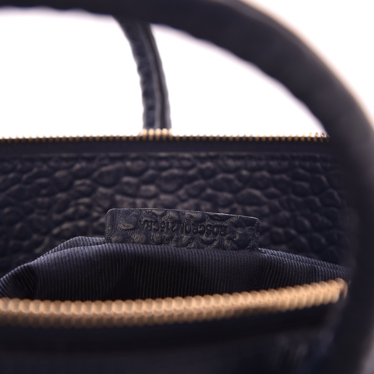 Burberry Heritage Grain Check Embossed Medium Dewsbury Tote Blue Carbon 8 of 8