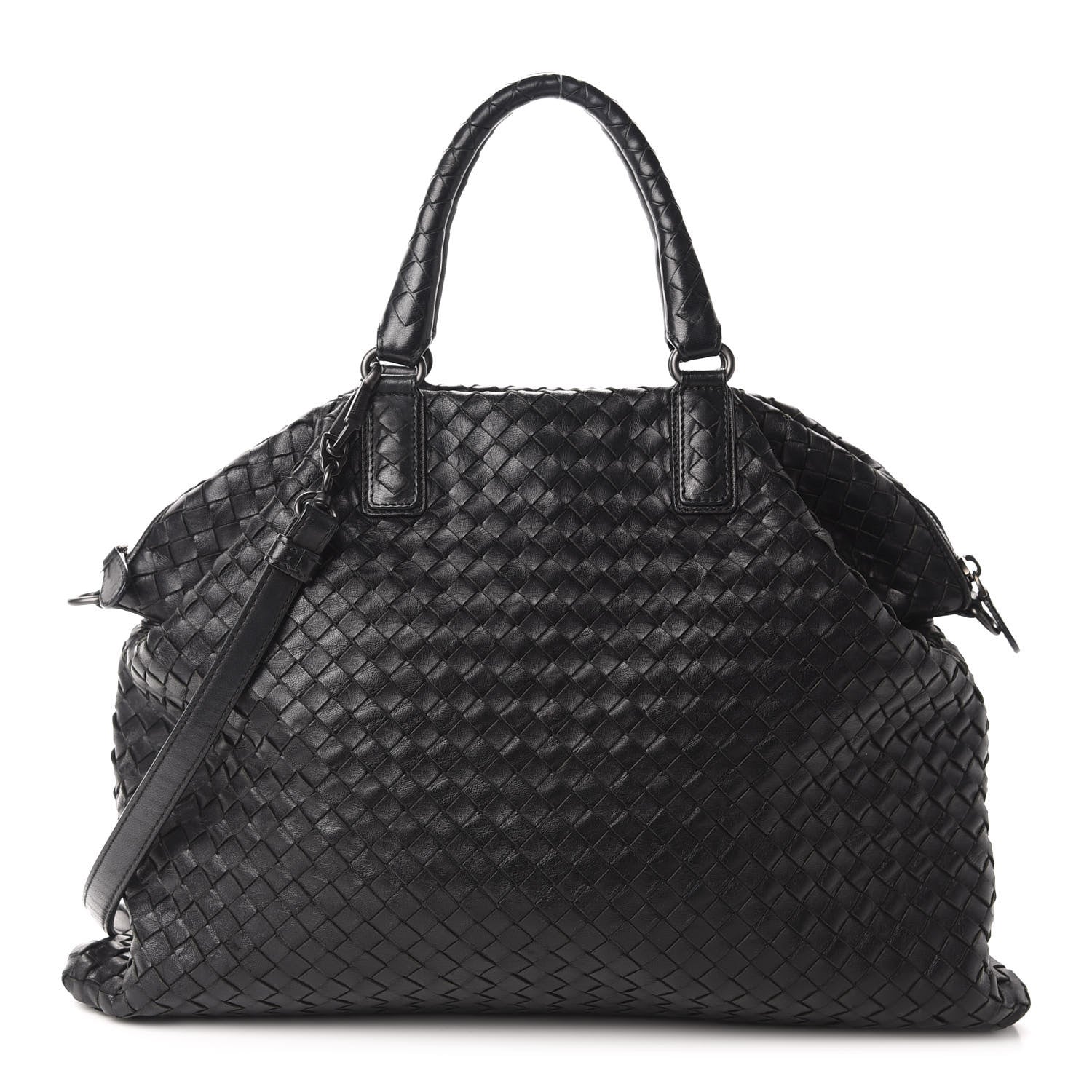 Bottega Veneta Nappa Intrecciato Medium Convertible Tote Black 1 of 11