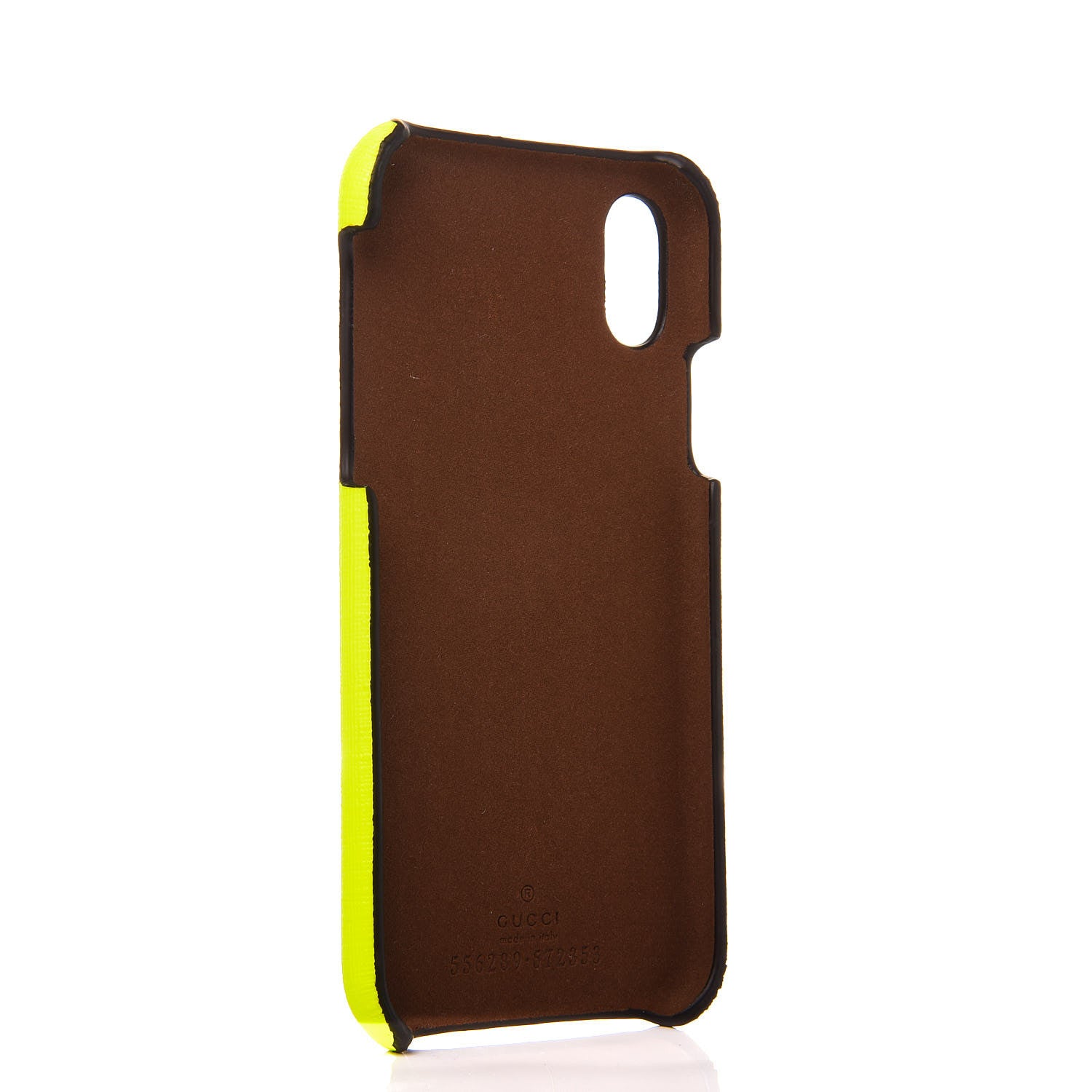 Gucci Rubber Print iPhone Xs Case Yellow Fluo Green 3 of 6