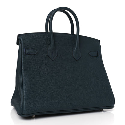 Hermes Togo Birkin 25 Bleu de Prusse 3 of 9