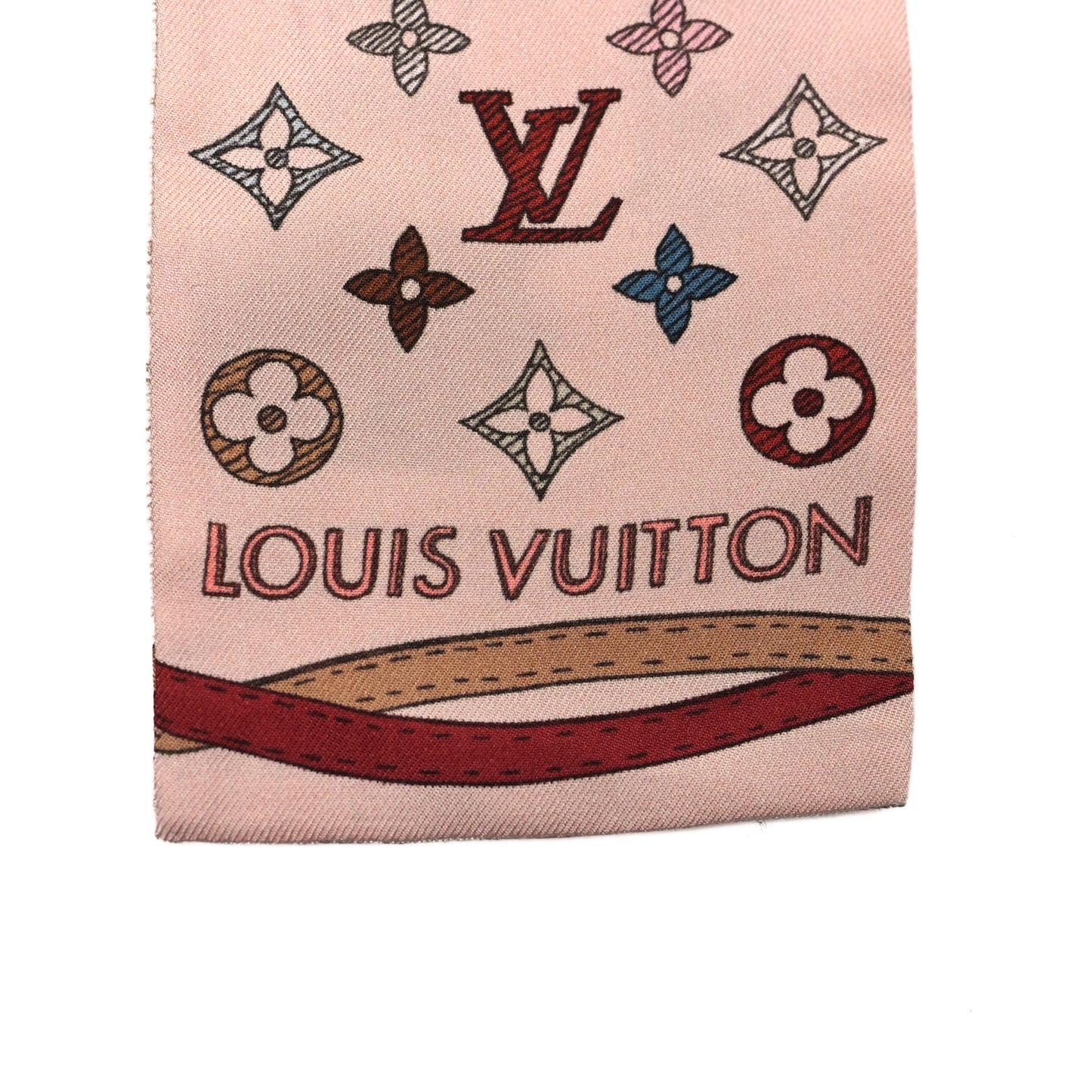 Silk Monogram Up And Away Bandeau Light Pink