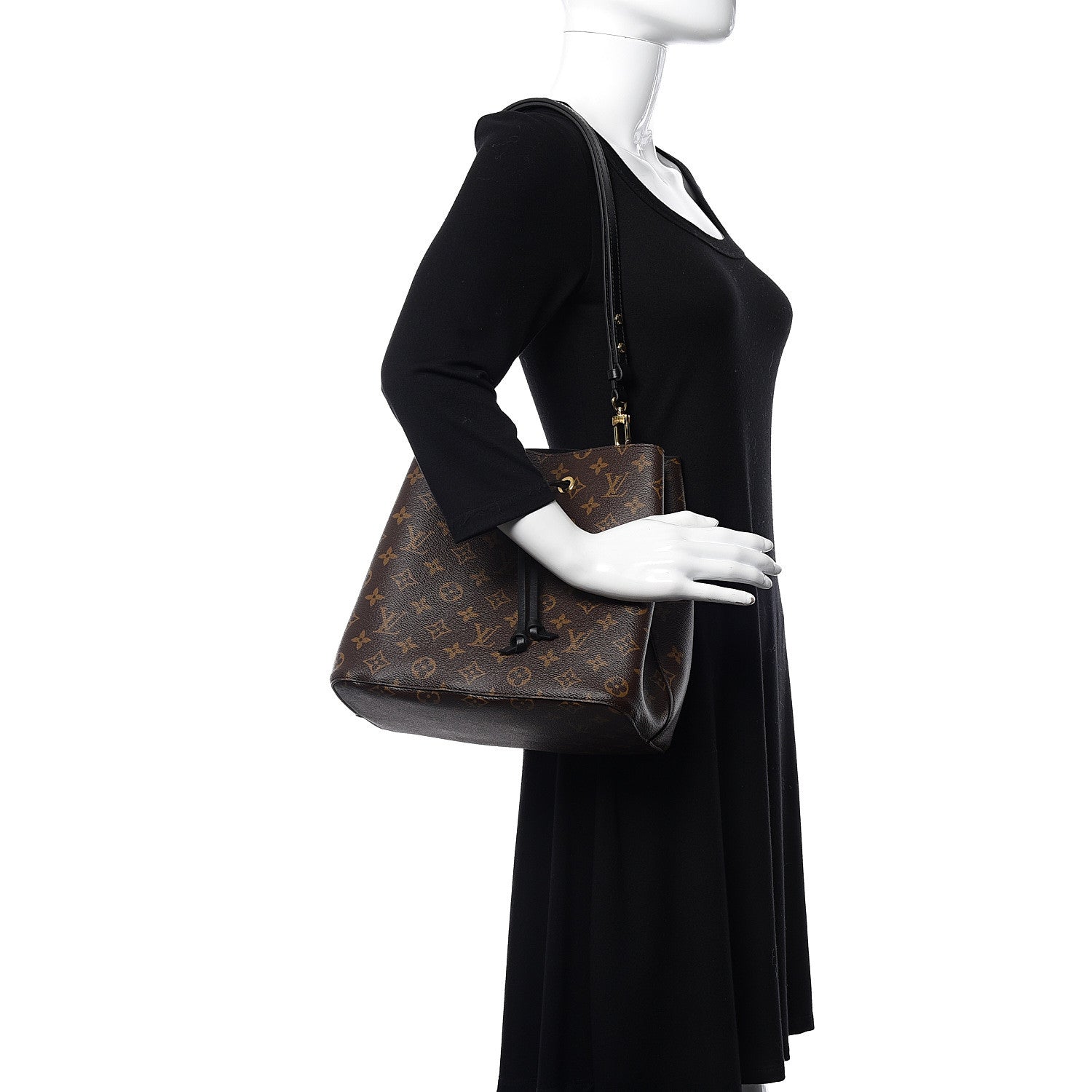 Louis Vuitton Monogram Neonoe MM Black 2 of 9