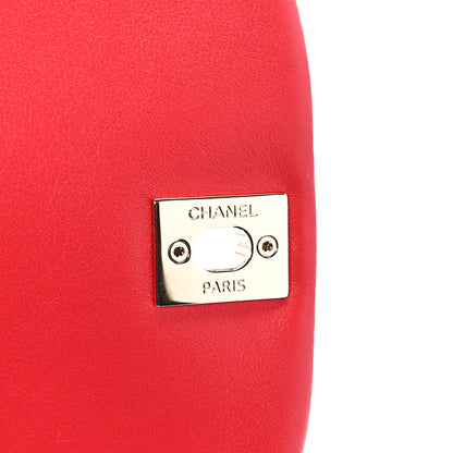 Chanel Lambskin Quilted Small Duma Drawstring Backpack Dark Pink 7 of 13