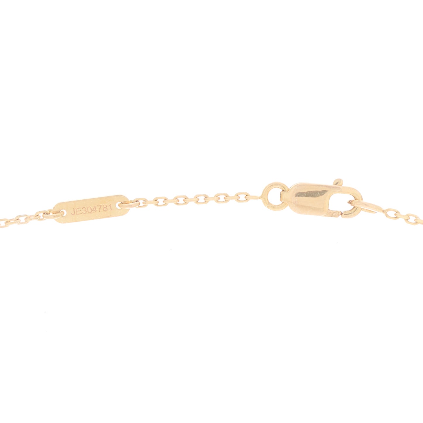 18K Rose Gold Carnelian Sweet Alhambra Pendant Necklace