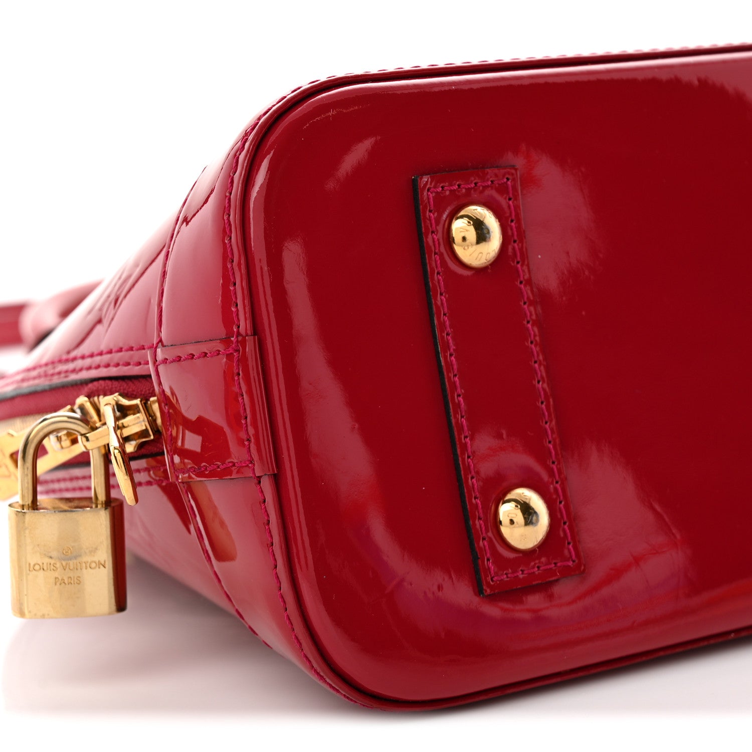 Louis Vuitton Vernis Alma BB Rose Indien 9 of 11