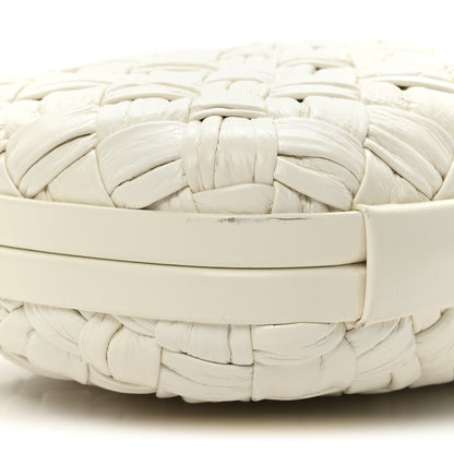 Bottega Veneta Foulard Intrecciato Minaudiere Knot Clutch Bone 8 of 13