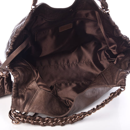 Chanel Metallic Calfskin Baby Coco Cabas Bronze 6 of 13