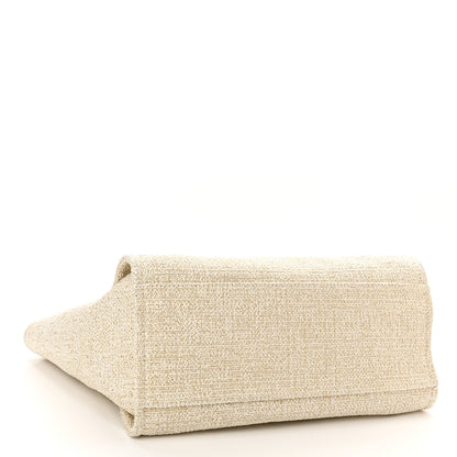Chanel Canvas Medium Deauville Tote Light Beige 4 of 10
