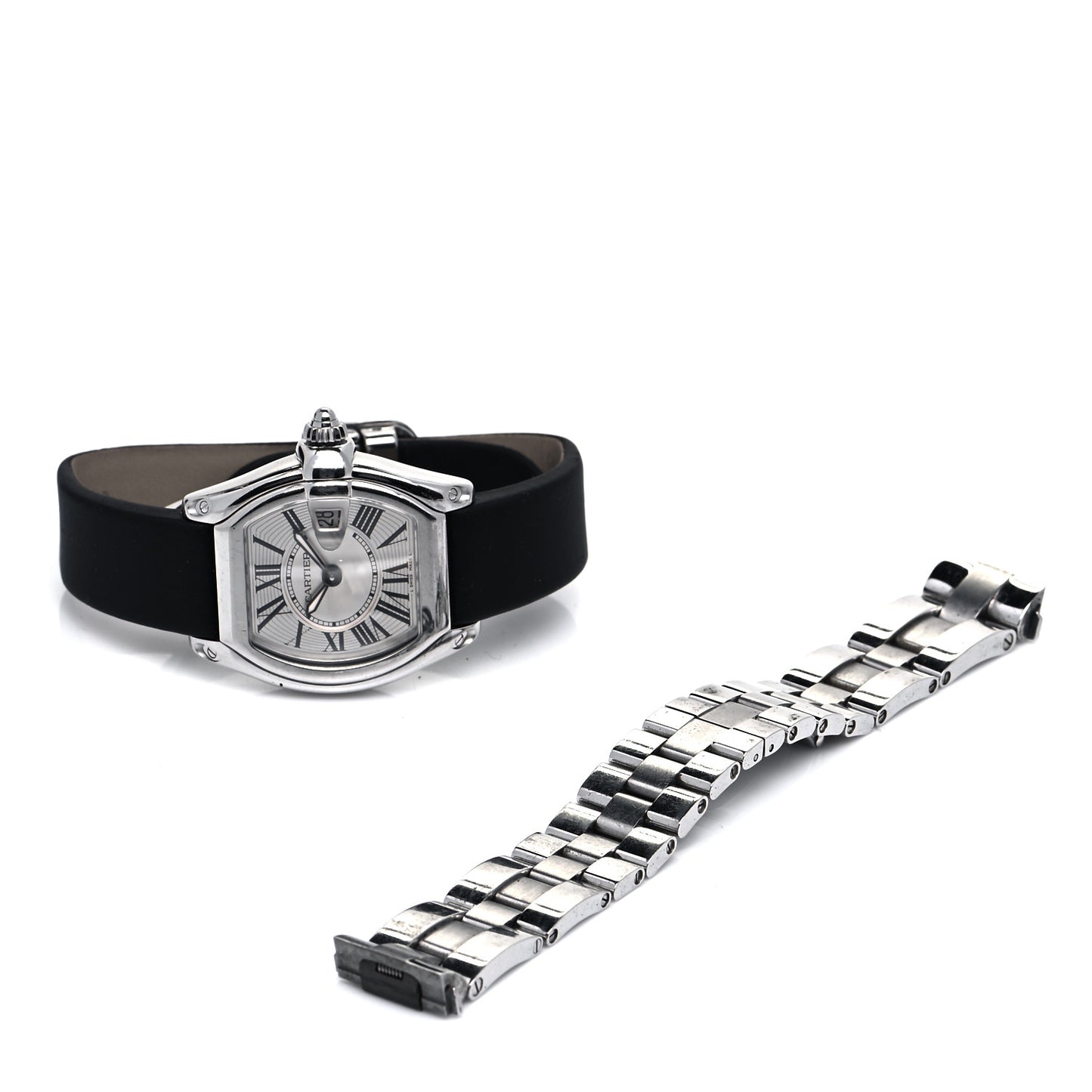 Stainless Steel Satin 31mm Roadster Quartz Watch White