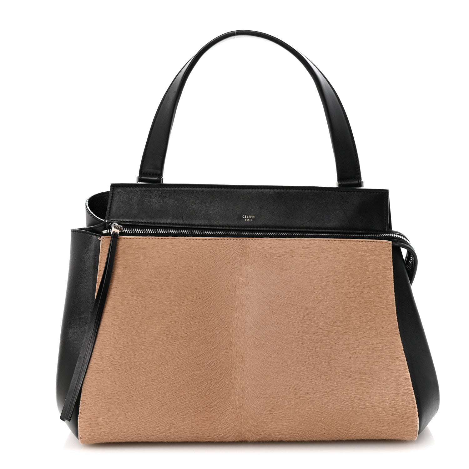 Celine Pony Hair Calfskin Medium Edge Shoulder Bag Praline 1 of 10