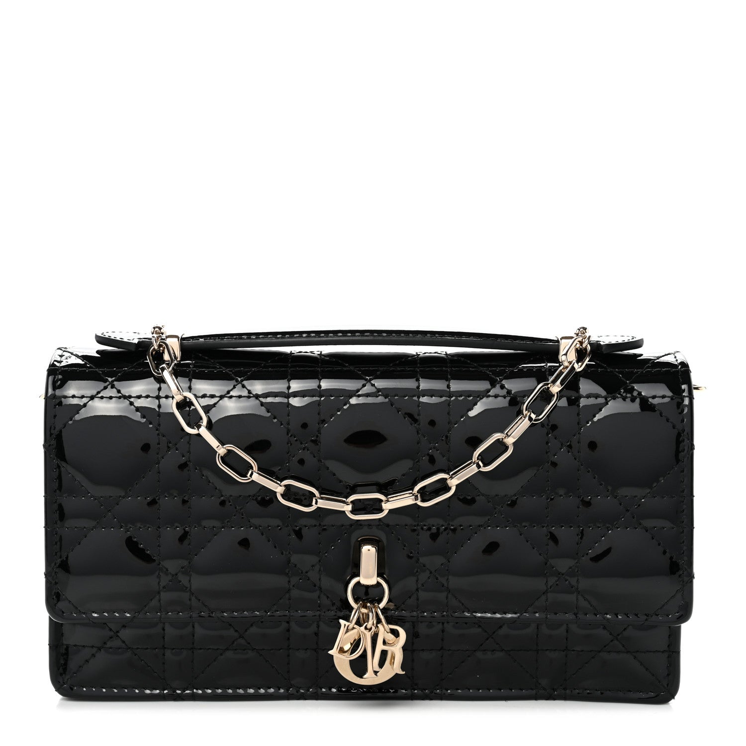 Christian Dior Patent Cannage Mini My Dior Bag Black 1 of 10