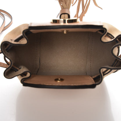 Chloe Suede Calfskin Mini Sac Drawstring Blush Nude 4 of 8