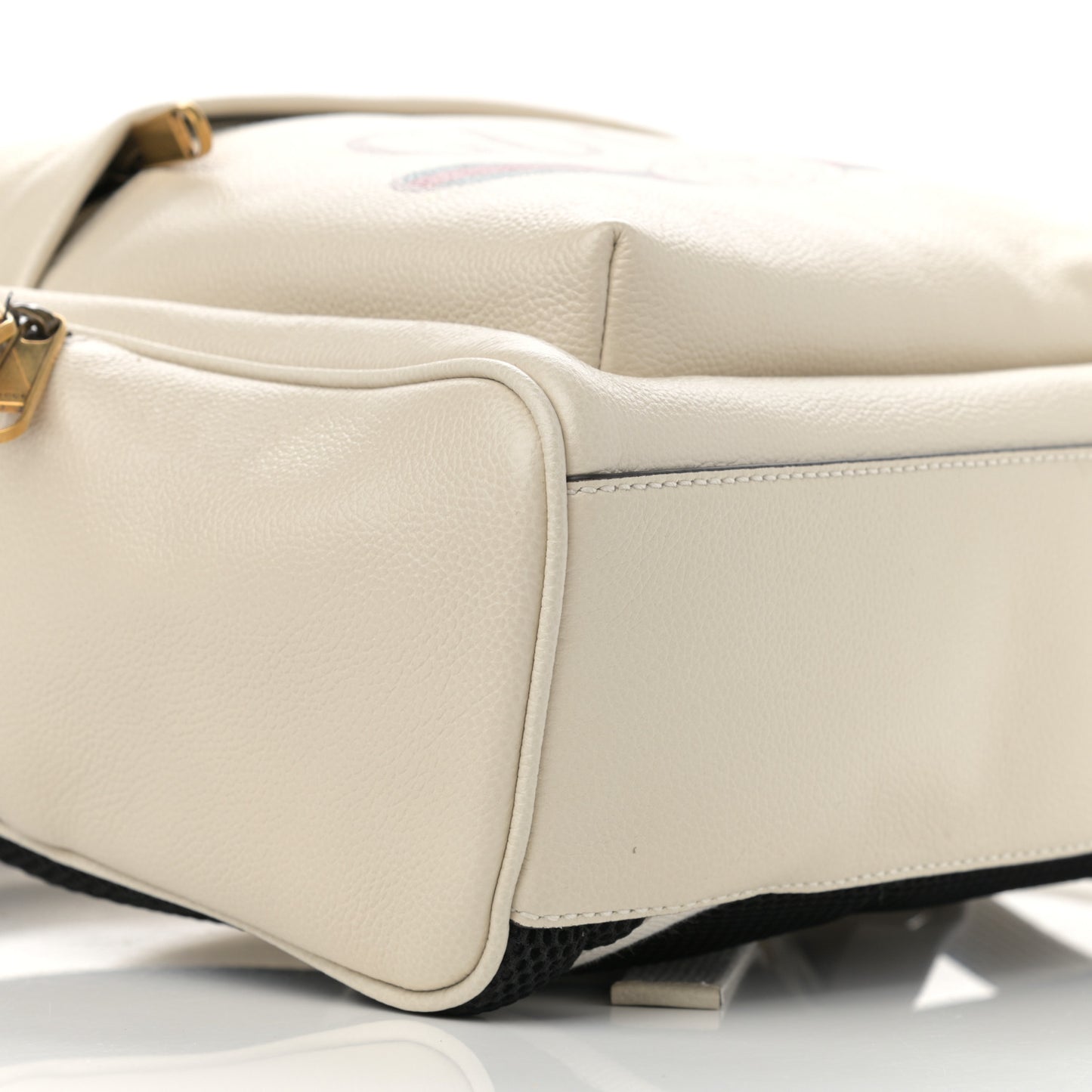 Calfskin Logo Day Backpack Mystic White