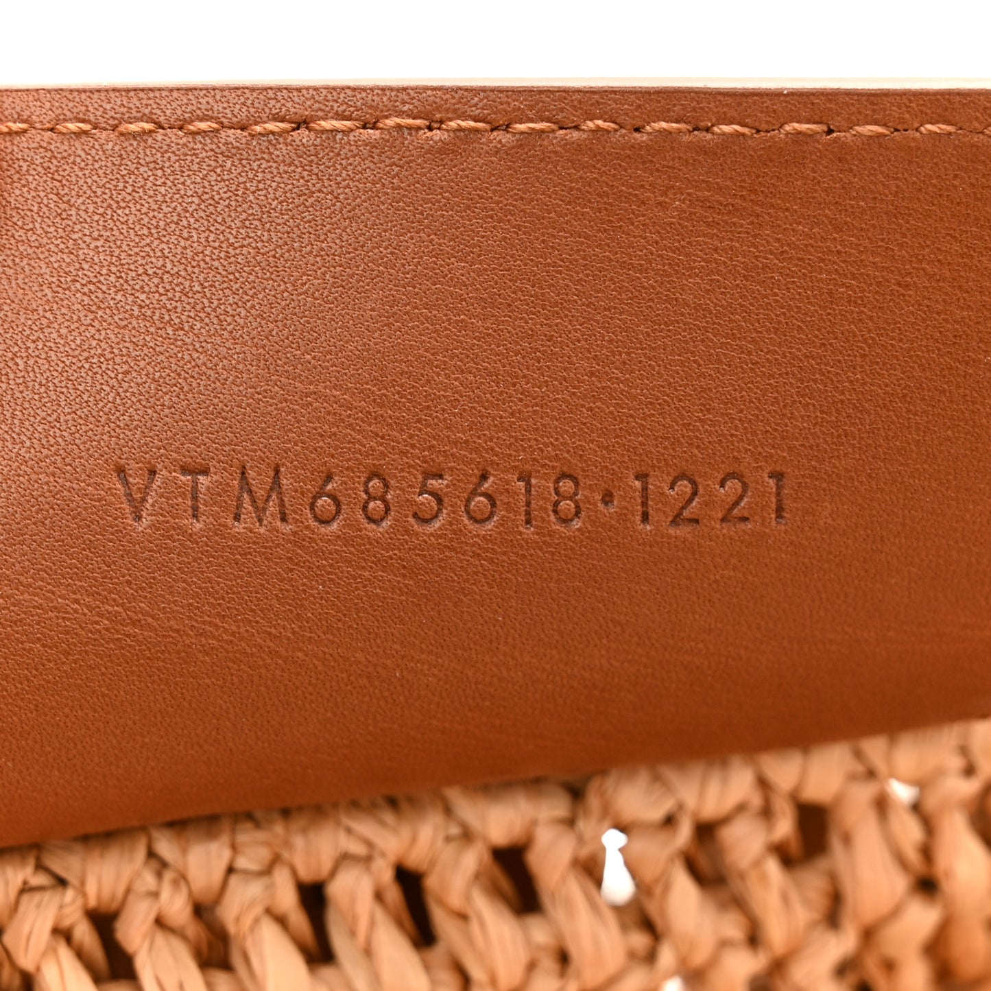 Raffia Calfskin Small Panier Tote Naturel