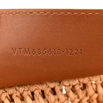 Saint Laurent Raffia Calfskin Small Panier Tote Naturel 7 of 10