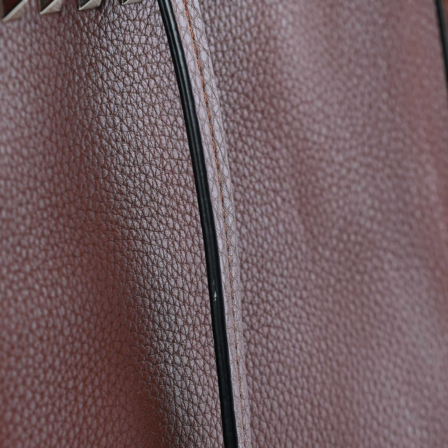 Valentino Garavani Grained Calfskin Rockstud Shoulder Tote Bright Cognac 9 of 14
