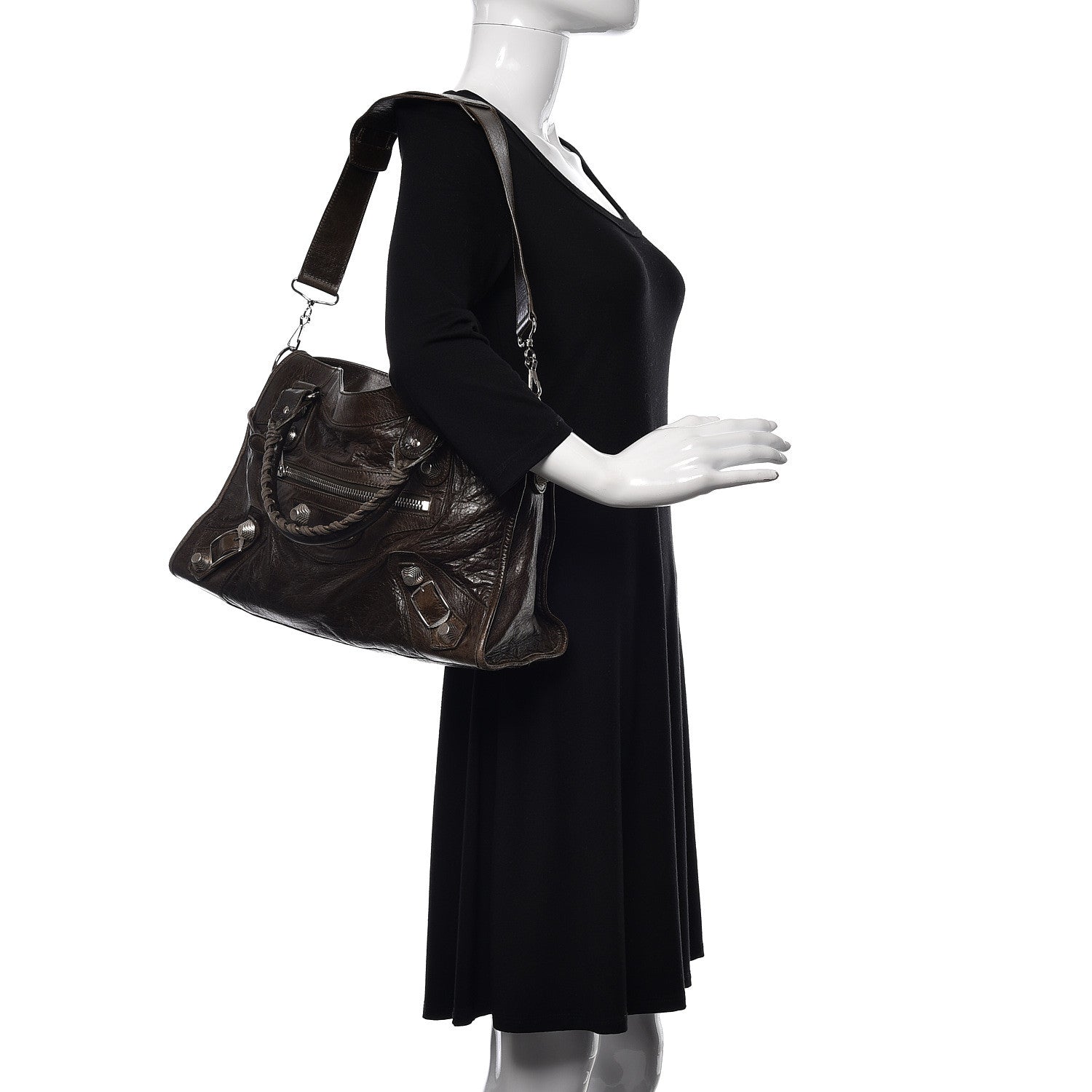 Balenciaga Chevre Giant 21 Silver Hardware City Vert Fonce 3 of 14