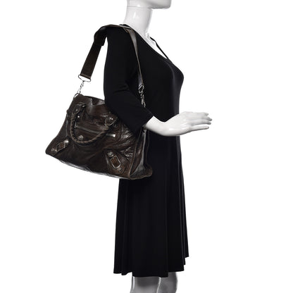 Balenciaga Chevre Giant 21 Silver Hardware City Vert Fonce 3 of 14