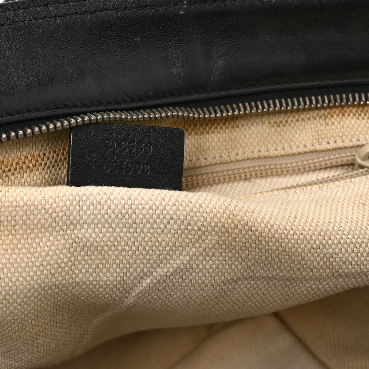 Gucci Monogram Canvas Messenger Bag Black 7 of 12