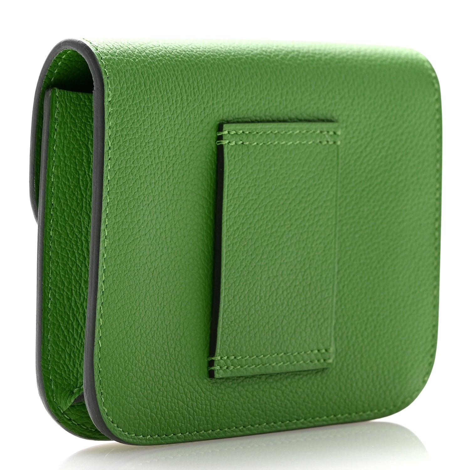 Hermes Evercolor Bi-Color Constance Slim Wallet Vert Yucca Mauve Pale 4 of 10