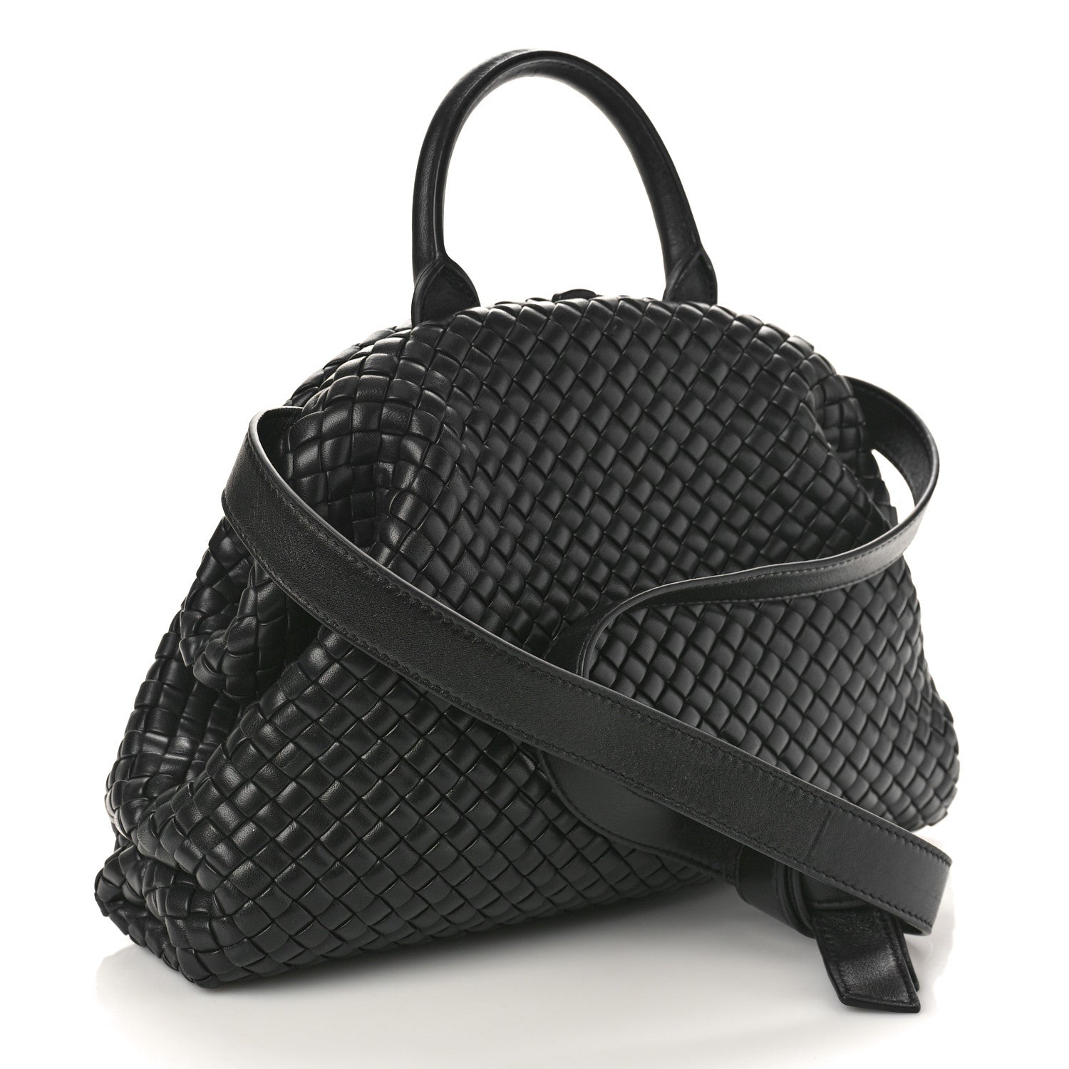 Bottega Veneta Nappa Intrecciato Medium Padded The Handle Tote Black 4 of 9