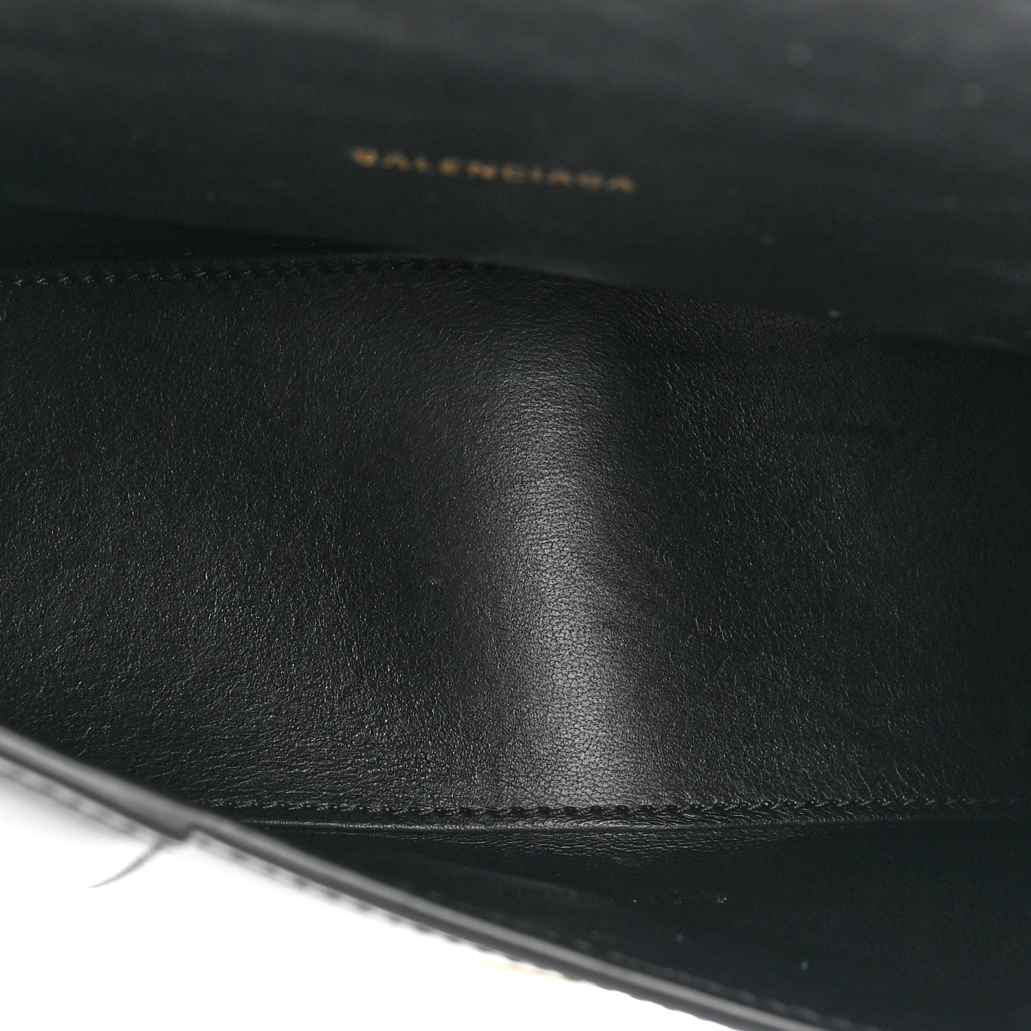 Balenciaga Shiny Box Calfskin Hourglass Top Handle Bag XS Black 5 of 13