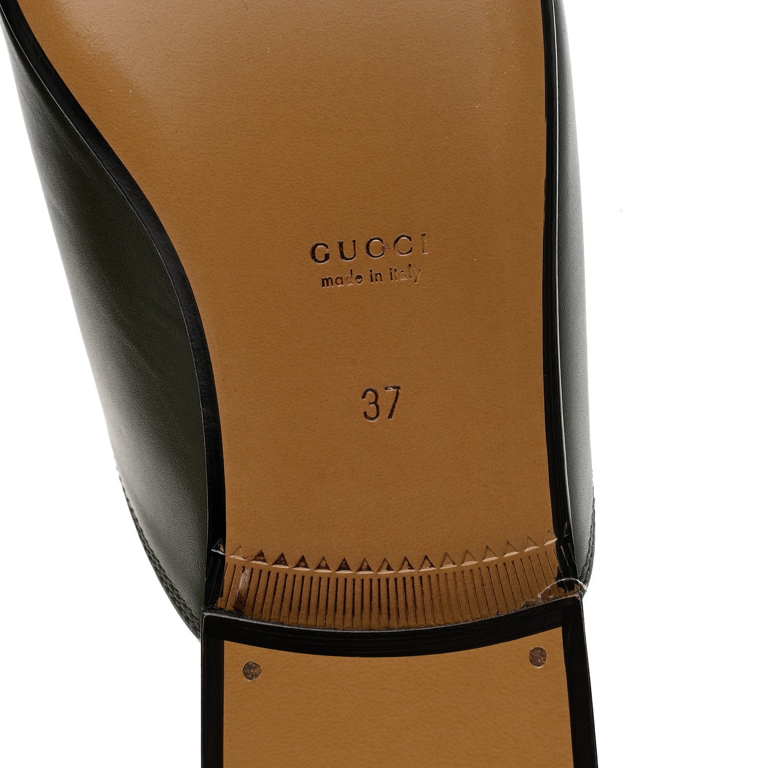 Gucci Calfskin Womens Princetown Slippers 37 Luscious Green 7 of 10