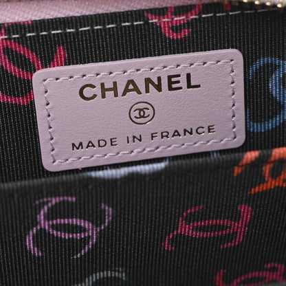 Chanel Caviar Quilted Zip Coin Purse Light Pink 6 of 10