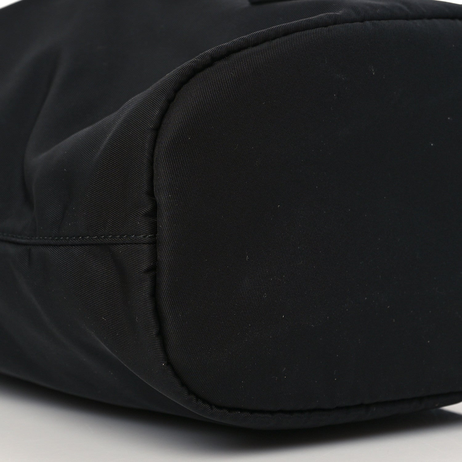 Prada Saffiano Tessuto Nylon Vela Bucket Wristlet Black 9 of 10