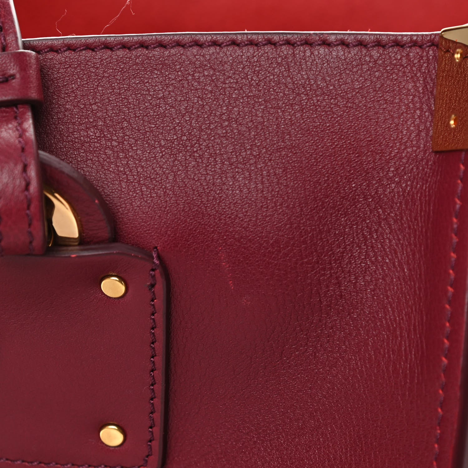 Chloe Smooth Calfskin Medium Vick Tote Burnt Mahogany 12 of 13