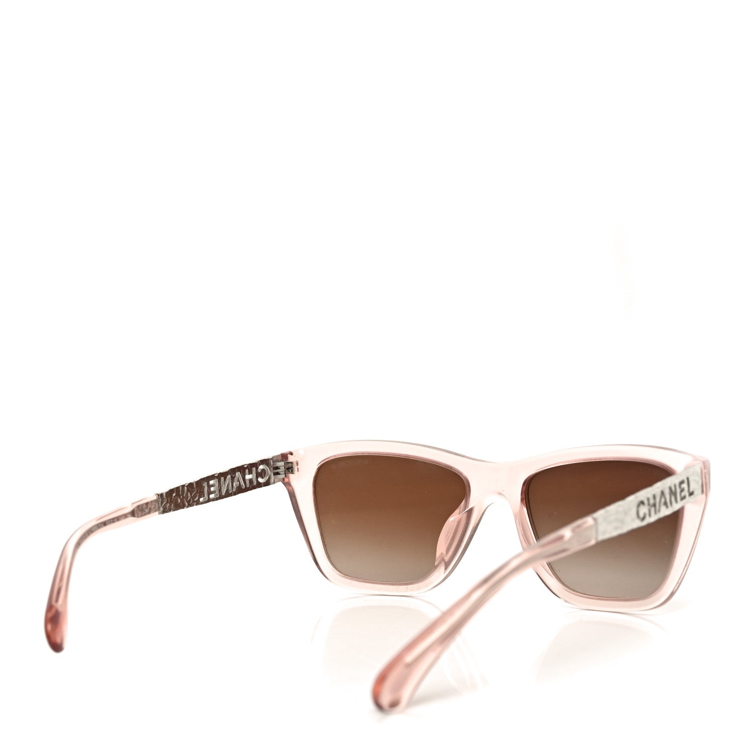 Chanel Acetate Metal Rectangle Sunglasses 5442 Pink 3 of 7