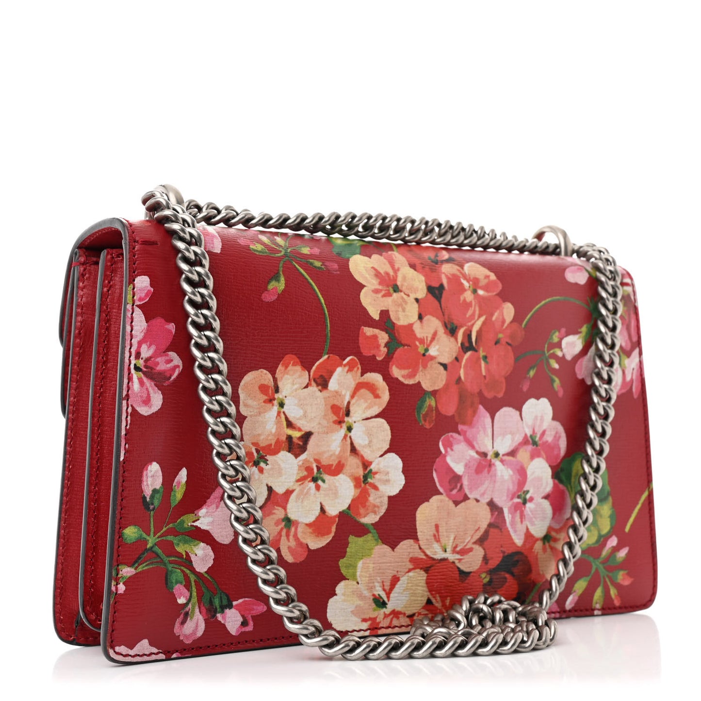 Calfskin Blooms Print Small Dionysus Shoulder Bag Romantic Cherry Multicolor