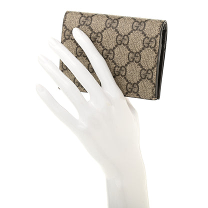 Gucci GG Supreme Monogram Card Case Beige 2 of 7