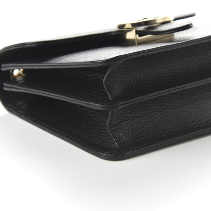 Gucci Dollar Calfskin Small Interlocking G Shoulder Bag Black 6 of 10