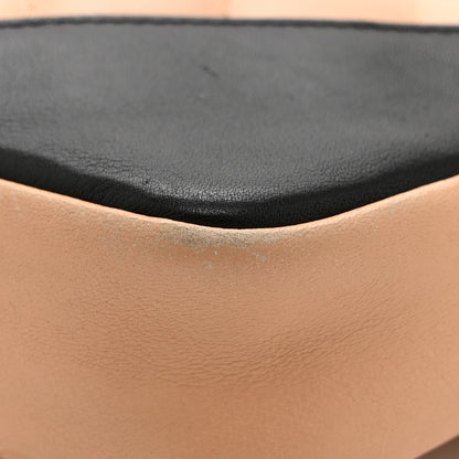Chanel Calfskin Quilted Cambon Pochette Beige Black 12 of 13