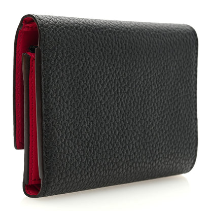 Louis Vuitton Taurillon Capucines Compact Wallet Black 3 of 7