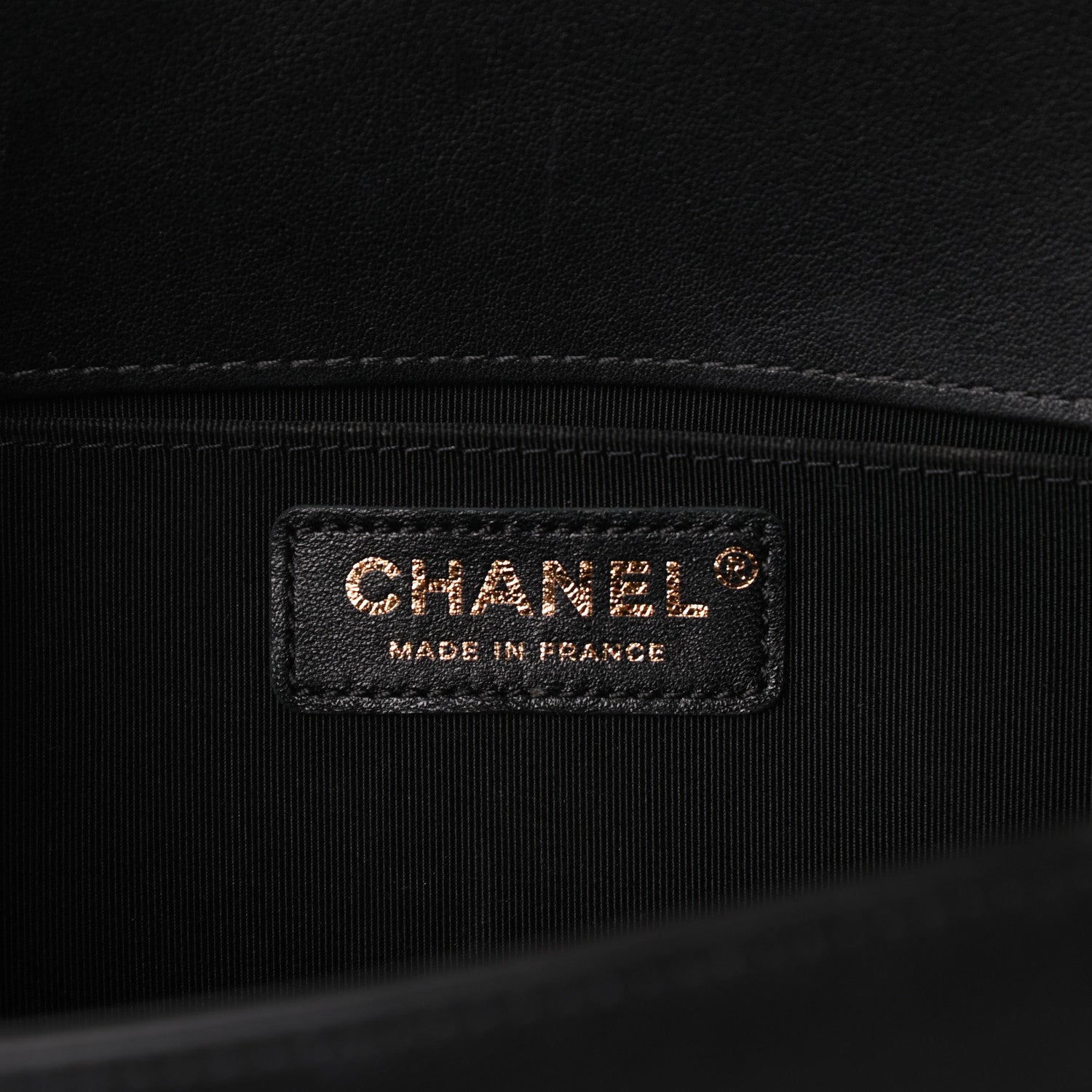 Chanel Calfskin Chevron Quilted Medium Boy Flap Black 6 of 9