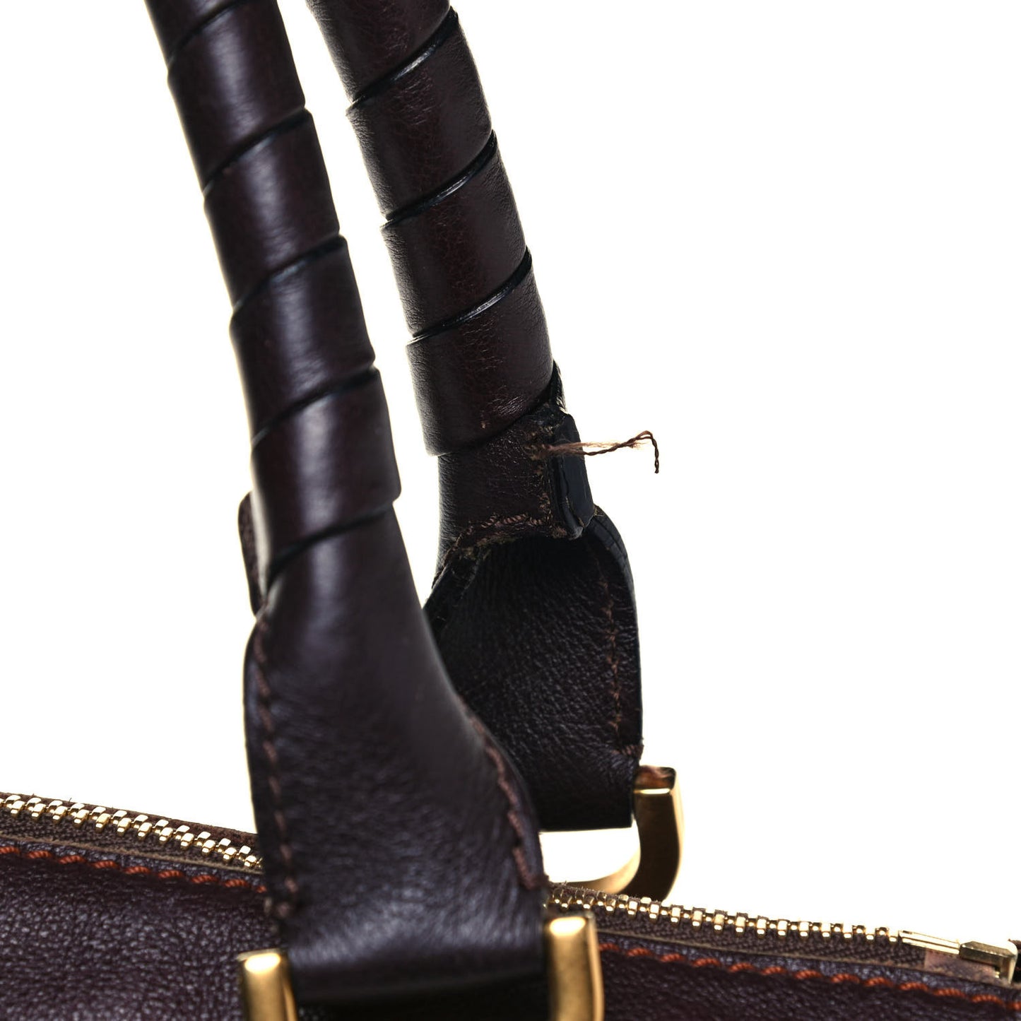 Calfskin Large Marcie Satchel Truffle