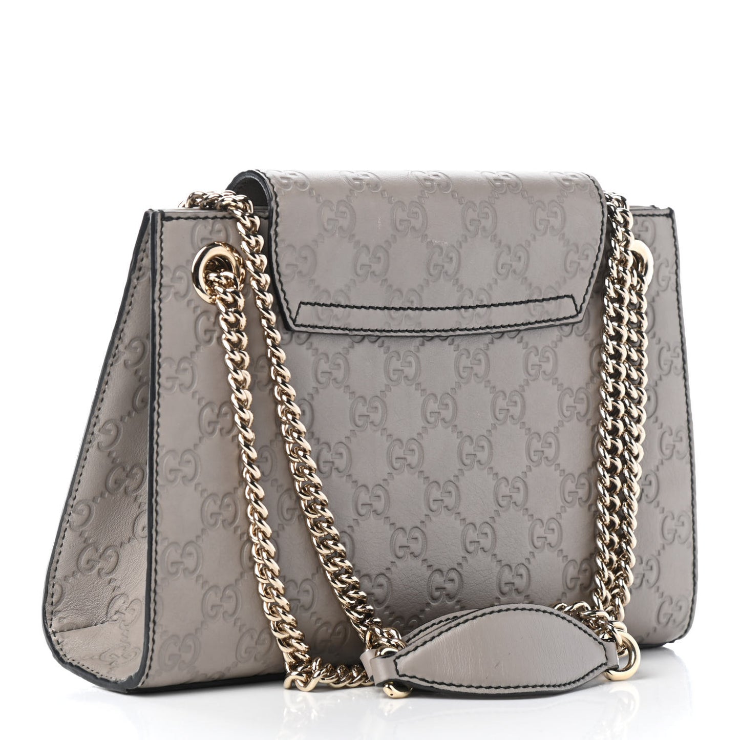 Guccissima Small Emily Chain Shoulder Bag Storm Grey
